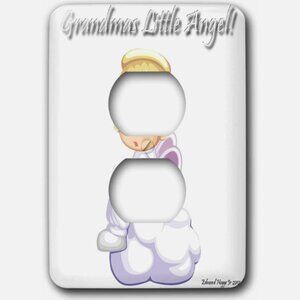 NEW Grandmas Little Angel Outlet Cover 2 plug outlet cover